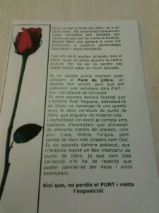 presentació a l'exposició de punts de llibre