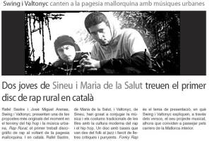 Valtònyc fou un dels protagonistes de la secció musical de Díngola del gener de l'any passat.