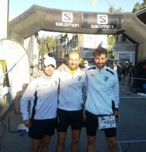 Els tres sineuers que aquest cap de setmana corren pels Pirineus.