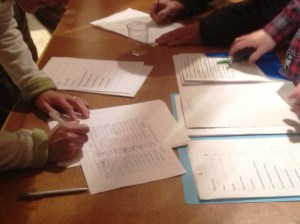 Signatures per a constituïr el partit. Se'n recolliren unes setanta.