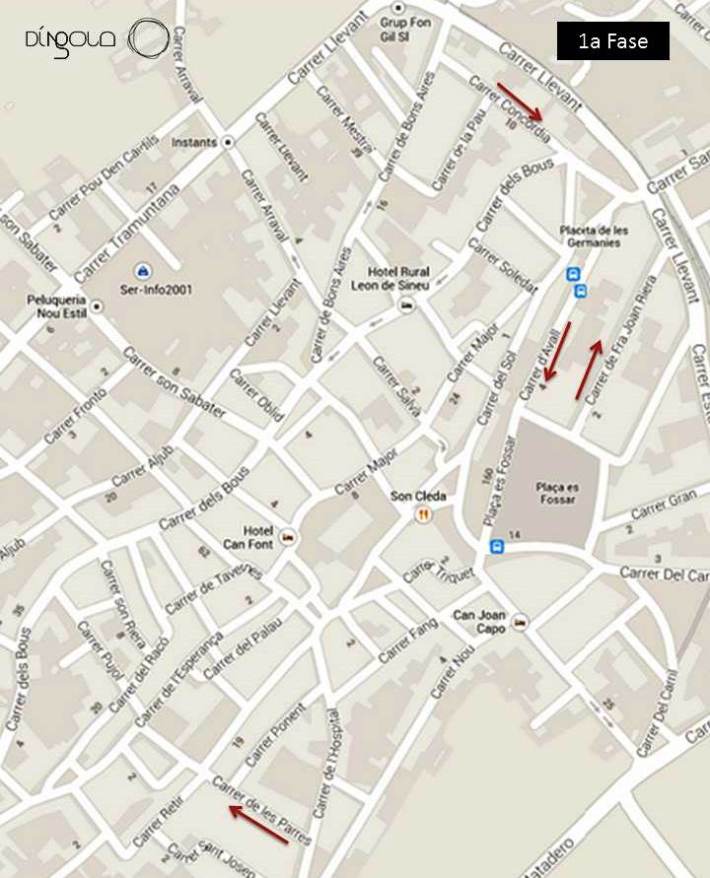 sineu planol circulació