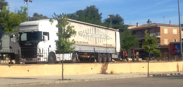La pista d'Orus Méndez s'ha començat a instal·lar aquest matí.