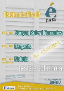 Els concerts d'aquest cap de setmana a l'Écafè.