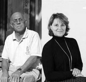 Rosa Estaràs (dreta) serà avui vespre a Sineu, al local de l'Associació de la 3a Edat, de la que n'és president Toni 'Taló' (esquerra).