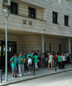 Concentració de suport a Toni 'Coramet'. 