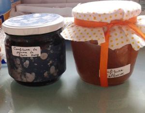 Aquests són dos dels pots d'aliments casolans que poden ser teus diumenge si ens visites a la paradeta que muntarem enmig de la plaça d'Es Fossar.