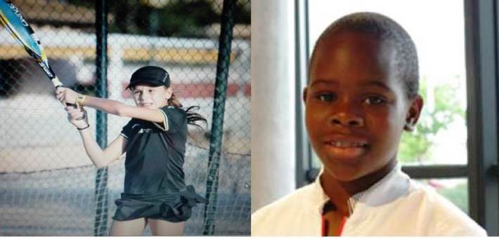 A l'esquerra, la 'sineuera¡ Marta Tugores. A la dreta la promesa del tennis mallorquí Dami Edibson.