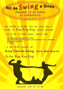 Cartell de la festa d'avui vespre. 