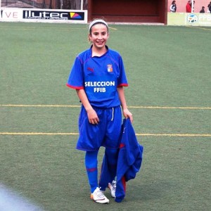 Clàudia Jofre es jugarà amb la selecció sub-12 de futbol femení.