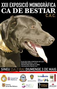 El cartell de la mostra de ca de bestiar.