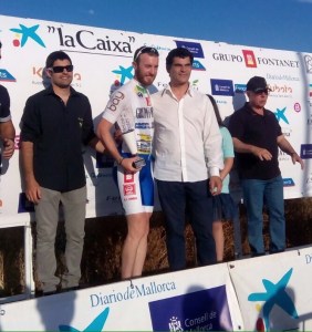 Joan Riutort dalt del pòdium