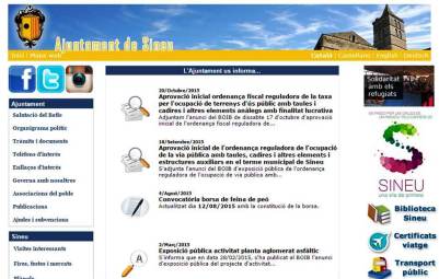 La web de l'Ajuntament està sent renovada actualment, i segons fonts del consistori, a finals de desembre, quan entri en vigor la llei de transparència, ja hi haurà vigent una nova versió.