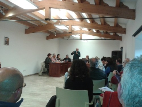 El president Ensenyat durant la seva intervenció.