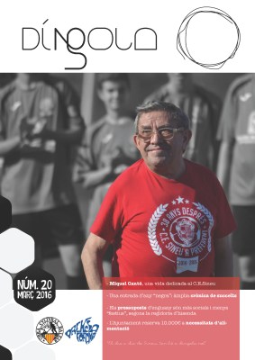 'Díngola' ha dedicat la darrera portada de la seva revista en paper a Miquelet Cantó. 