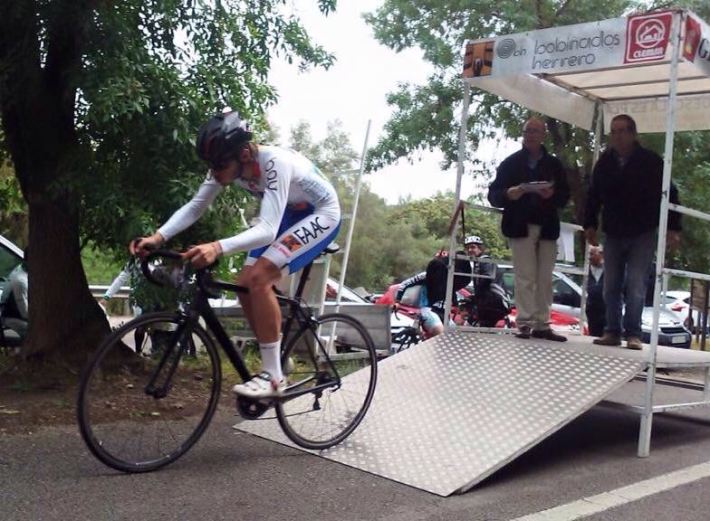 Llorenç Ferriol, en el moment de la sortida