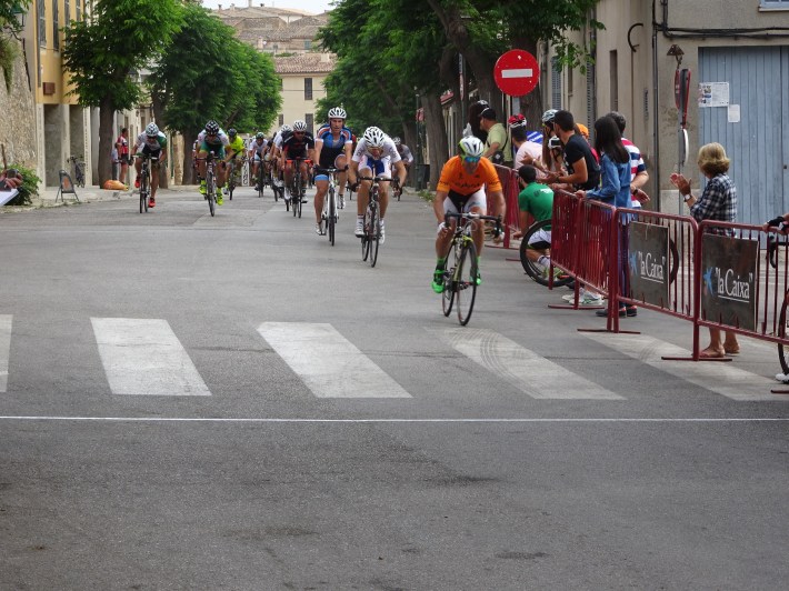 L'arribada, avui matí, a meta. 