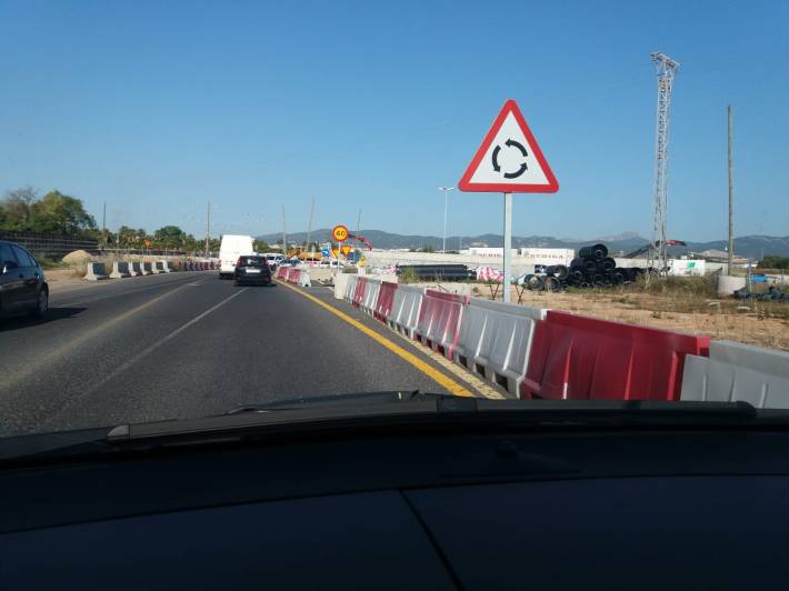 Zona que serà afectada pel tall, dins Son Ferriol.