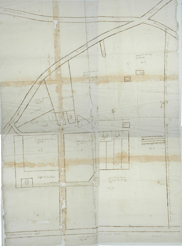 Plànol de l’Alqueria de Guatners (ACM OPH 14015, full solt)